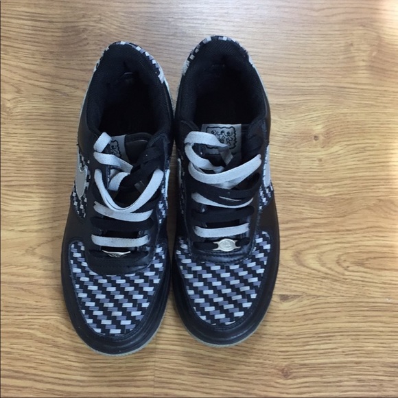 Black and Gray Air Force Ones Size 5.5 Y - Picture 6 of 6